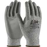 G-Tek® PolyKor®, 16-150 Cut Resistant Glove, Poly Coated Palm & Fingers, Medium, 6 Dozen per Case, Salt & Pepper redirect to product page